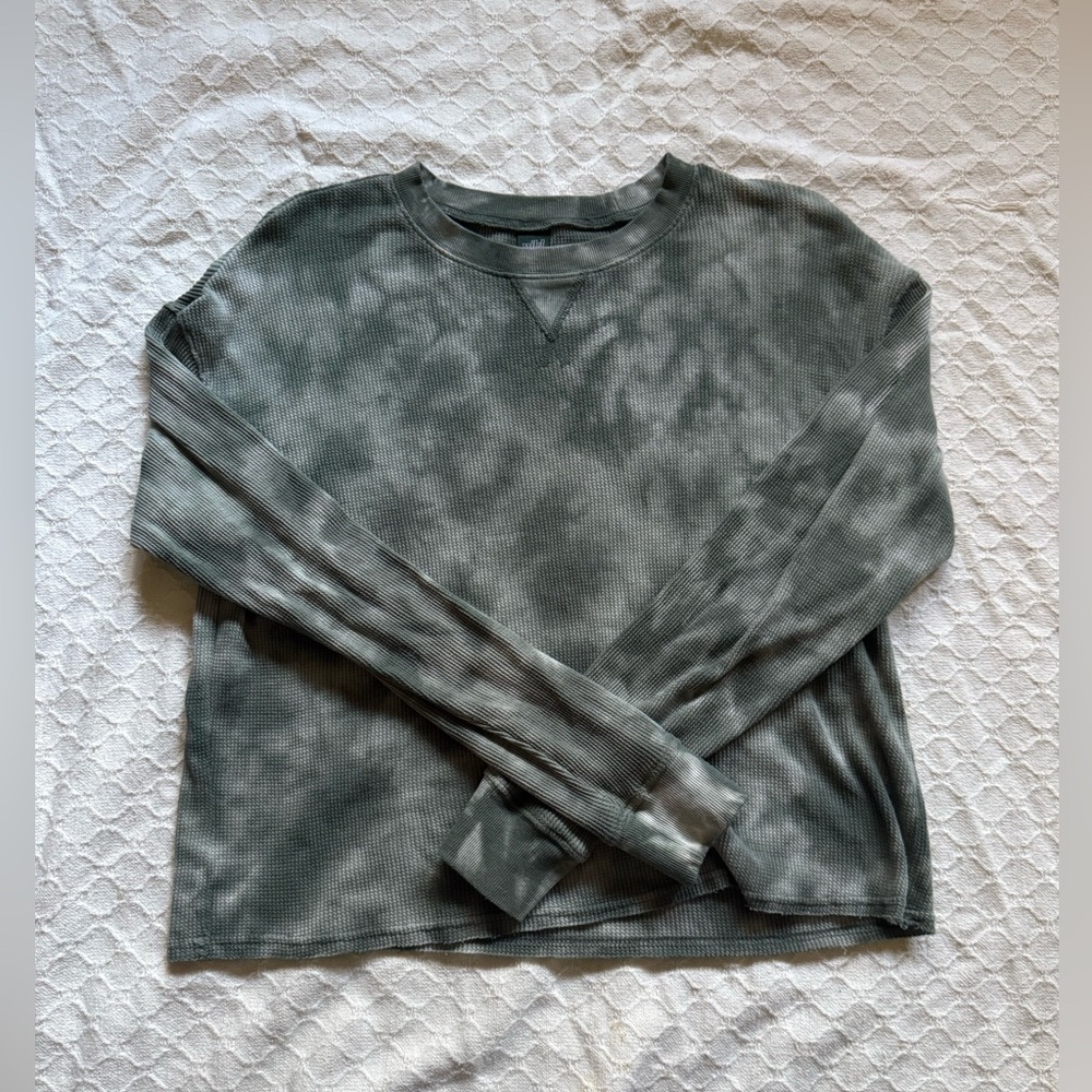 Wild Fable Olive Green Waffle Knit Top
